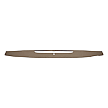 Dash Cover, Medium Brown, Covers Only Vent Portion of Dash, Molded; Overlay Over Factory Dash, Vacu Molded Series