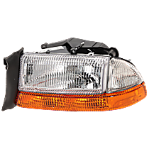 Driver Side Halogen Headlight, With bulb(s), OE Replacement