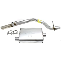 17309 Super Turbo Series - 1987-1995 Jeep Wrangler Cat-Back Exhaust System - Made of Aluminized Steel