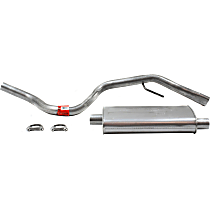 17403 Super Turbo Series - 1993-1998 Jeep Cat-Back Exhaust System - Made of Aluminized Steel