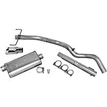 19370 Cat-Back Exhaust System, Made of Aluminized Steel, Ultra Flo Welded Series