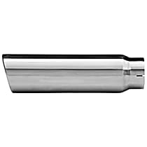36477 Exhaust Tip - Polished, Stainless Steel, Single, Direct Fit, Sold individually