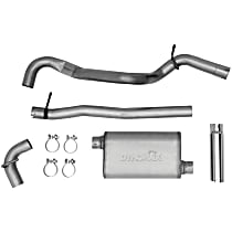 39446 Ultra Flo Welded SS Series - 2007-2011 Jeep Wrangler Cat-Back Exhaust System - Made of Stainless Steel