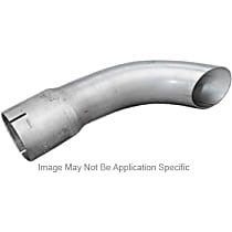 41126 Exhaust Tip - Natural, Aluminized Steel, Single, Universal, Sold individually