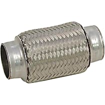 Universal Flex Pipe, 2 in. Inlet Diameter, 4 in. Overall Length, Without Bushing, Sold Individually