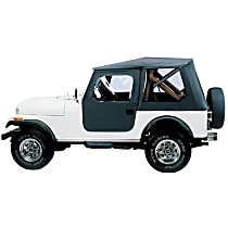 51408-01 Tigertop Black Soft Top - With Frame (Frame Included)