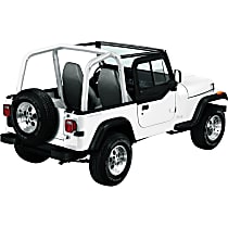 51787-35 Half Door - Black diamond, Direct Fit, Set of 2