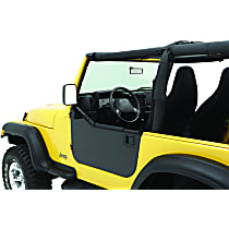 51792-01 Enclosure Panel - Powdercoated Black, Steel, Direct Fit, Set of 2