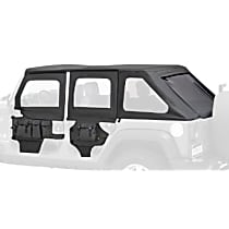 51805-35 Half Door - Black diamond, Dual-layer poly-cotton vinyl, Direct Fit, Set of 2