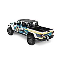 52614-35 Header Extended Safari Style Bikini Top Series Soft Top - Without Frame (Requires Factory Frame) Black diamond