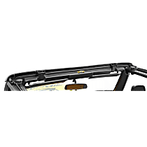 55014-01 Windshield Channel Header - Black, Steel, Direct Fit, Kit