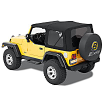 79841-17 Replace-A-Top Black Soft Top - Without Frame (Requires Factory Frame)