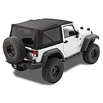 79846-17 Soft Top - Without Frame (Requires Factory Frame) Black twill