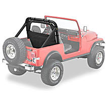 80028-15 Wind Screen - Black Denim, Vinyl, Direct Fit, Sold individually