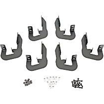 DZ16325 Running Board Mounting Kit - Powdercoated Textured Black, Steel, Direct Fit, Kit