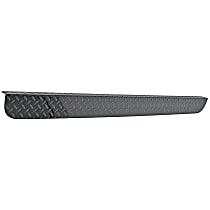 DZ2138B Tailgate Protector - Black diamond plate, Aluminum, Direct Fit, Sold individually