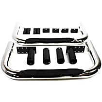 DZ3700303 Nerf Bars Polished Nerf Bars, Covers Cab Length - Set of 2 - Universal Nerf Bars