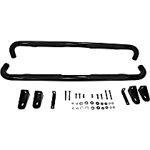 Nerf Bars, Extended Cab Pickup, Powdercoated Black, Covers Cab Length, Set of 2, Ultrablack Series - 
