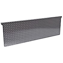 DZ4138B Tailgate Protector - Black diamond plate, Aluminum, Direct Fit, Sold individually