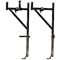 DZ95053 Truck Bed Rack - Powdercoated Black, Steel, Direct Fit, Set of 2