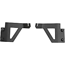 DZ4462JL Windshield Light Mount Bracket - Textured Black, Steel, Direct Fit