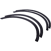 DZ4617 Front and Rear, Driver and Passenger Side Fender Flares, Black