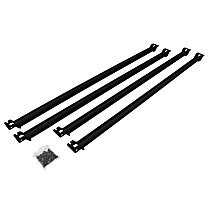 Bed Rails - Powdercoated Textured Black, Aluminum, Direct Fit, Set of 4