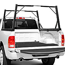 DZ951600 Truck Bed Rack - Powdercoated Black, Aluminum, Direct Fit, Set of 2