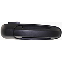 Front, Passenger Side Exterior Door Handle, Textured Black, Without Key Hole
