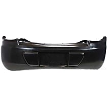 Rear Primed Bumper Cover, Code ML7, Without Absorber Pad and Chrome Exhaust Tip, Without Parking Aid Sensor Holes