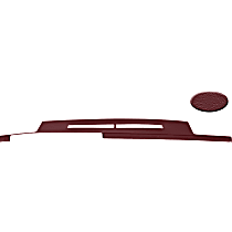 266-15273 Dash Cover, Red, Molded; Overlay Over Factory Dash