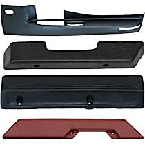 288PLR-OE 5 Arm Rest - Claret, Direct Fit, Set of 2
