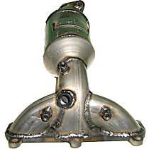 Front, Passenger Side Catalytic Converter, 6 Cyl 2.7L, Federal EPA Standard, 46-State Legal (Cannot ship to CA, CO, NY or ME), 4WD, Manifold Converter - Firewall Side, With Center O2 Port (Not Side Of Cat), Exact Fit Series