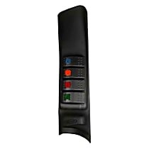 KJ71044BK Accessory Switch Panel - Textured Black, ABS Plastic, Direct Fit
