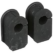 Front, Driver and Passenger Side Sway Bar Bushing, With 1 in. Diameter Sway Bar, With Single Rear Wheels (SRW), Set of 2 - Front, Driver and Passenger Side