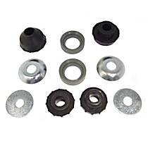 TD615W Radius Arm Bushing - Black, Steel, Plastic, Rubber, Direct Fit, Sold individually