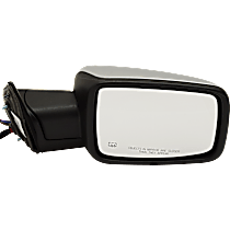 Passenger Side Mirror, Power Adjust, Heated, Chrome, Power Folding, In-housing Signal Light, No Blind Spot Feature, With Memory, With Puddle Light, No Auto-Dimming