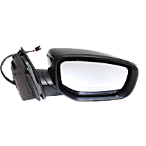 Passenger Side Mirror, Power Adjust, Non-Heated, Manual Folding, Paintable, No Signal Light, No Memory, No Puddle Light, No Auto-Dimming, No Blind Spot Feature