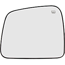 Driver Side Mirror Glass, Heated, No Blind Spot Feature No Turn Signal Light