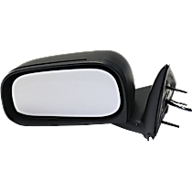 Driver Side Mirror, Power Adjust, Non-Heated, Manual Folding, Textured Black, No Signal Light, No Memory, No Puddle Light, No Auto-Dimming, No Blind Spot Feature