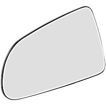 Driver Side Mirror Glass, Non-Heated, No Blind Spot Feature No Turn Signal Light