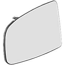 Mirror Glass, Passenger Side, Upper, Non-Heated, No Blind Spot Sensor, Manual Folding, Non-Towing