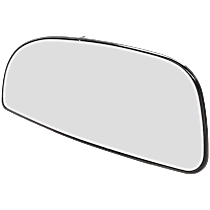 Mirror Glass, Passenger Side, Lower, Non-Heated, No Blind Spot Feature, For Models With Manual Folding Mirror, With Non-Towing Mirror