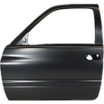 Front, Driver Side Door Shell, With Molding Provision, Holes For Door Handle and Mirror