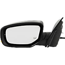 Driver Side Mirror, Power, Manual Folding, Heated, Paintable, In-housing Signal Light, No Memory, With Puddle Light, No Auto-Dimming, No Blind Spot Feature