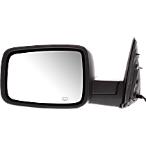Driver Side Mirror, Non-Towing, Power, Manual Folding, Heated, Textured Black, Without Signal Light, Without memory, Without Puddle Light, Without Auto-Dimming, Without Blind Spot Feature