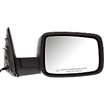Passenger Side Mirror, Non-Towing, Power, Manual Folding, Heated, Textured Black, Without Signal Light, Without memory, Without Puddle Light, Without Auto-Dimming, Without Blind Spot Feature