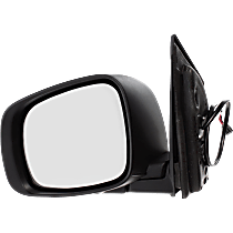Driver Side Mirror, Power, Manual Folding, Heated, Textured Black, Without Signal Light, Without memory, Without Puddle Light, Without Auto-Dimming, Without Blind Spot Feature