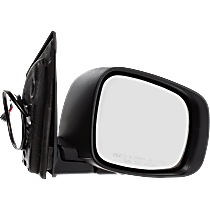Passenger Side Mirror, Power, Manual Folding, Heated, Textured Black, Without Signal Light, Without memory, Without Puddle Light, Without Auto-Dimming, Without Blind Spot Feature