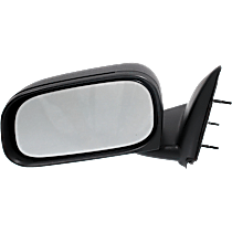 Driver Side Mirror, Manual Adjust, Manual Folding, Non-Heated, Textured Black, No Signal Light, No Memory, No Puddle Light, No Auto-Dimming, No Blind Spot Feature